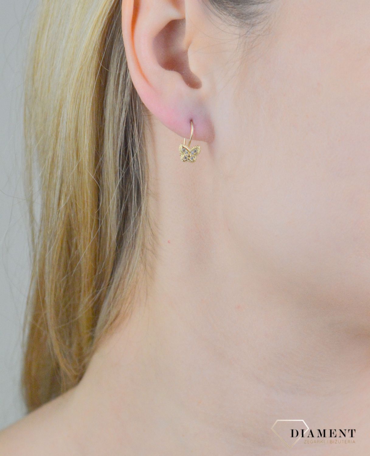 Kolczyki dziecięce motylki z cyrkoniami próba 375, KL 12156 375 (1).jpg